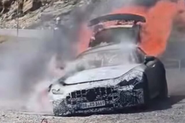 Mercedes-AMG GT Prototip izgoreo tokom testiranja u Španiji