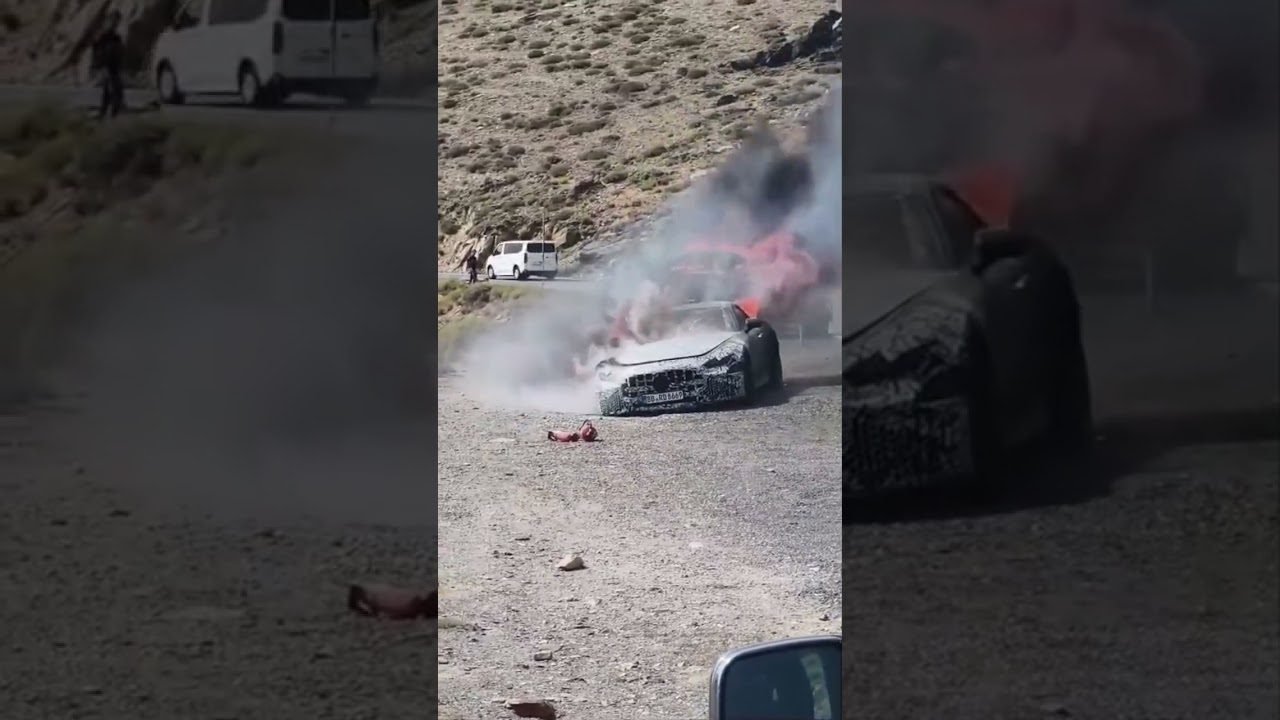 Mercedes-AMG GT Prototip izgoreo tokom testiranja u Španiji