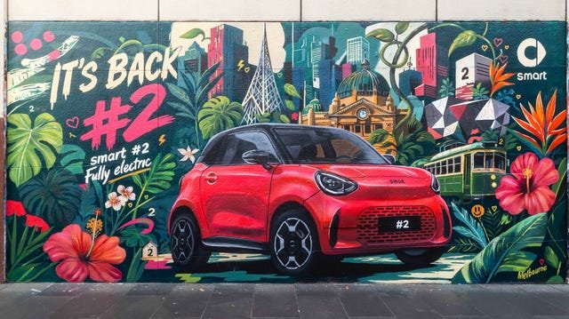 Smart #2: Novi električni automobil otkriven kroz muralne umetnosti širom sveta