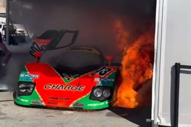 Retka Mazda 767B uhvaćena u plamenu na Laguna Seci
