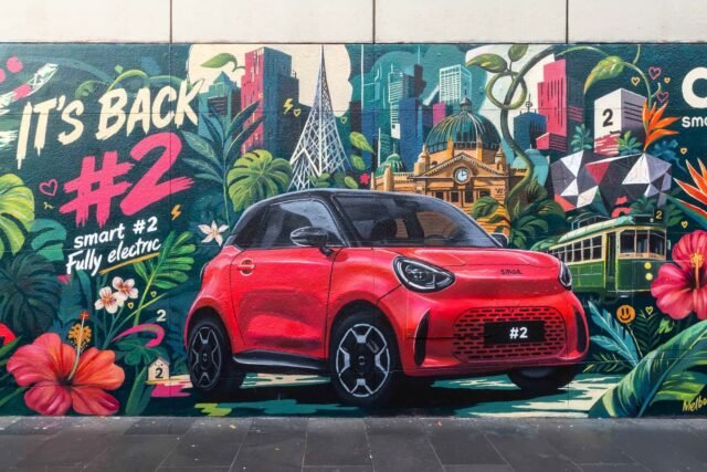 Smart #2: Novi električni dvosedežnik otkriven kroz muralne umetnosti